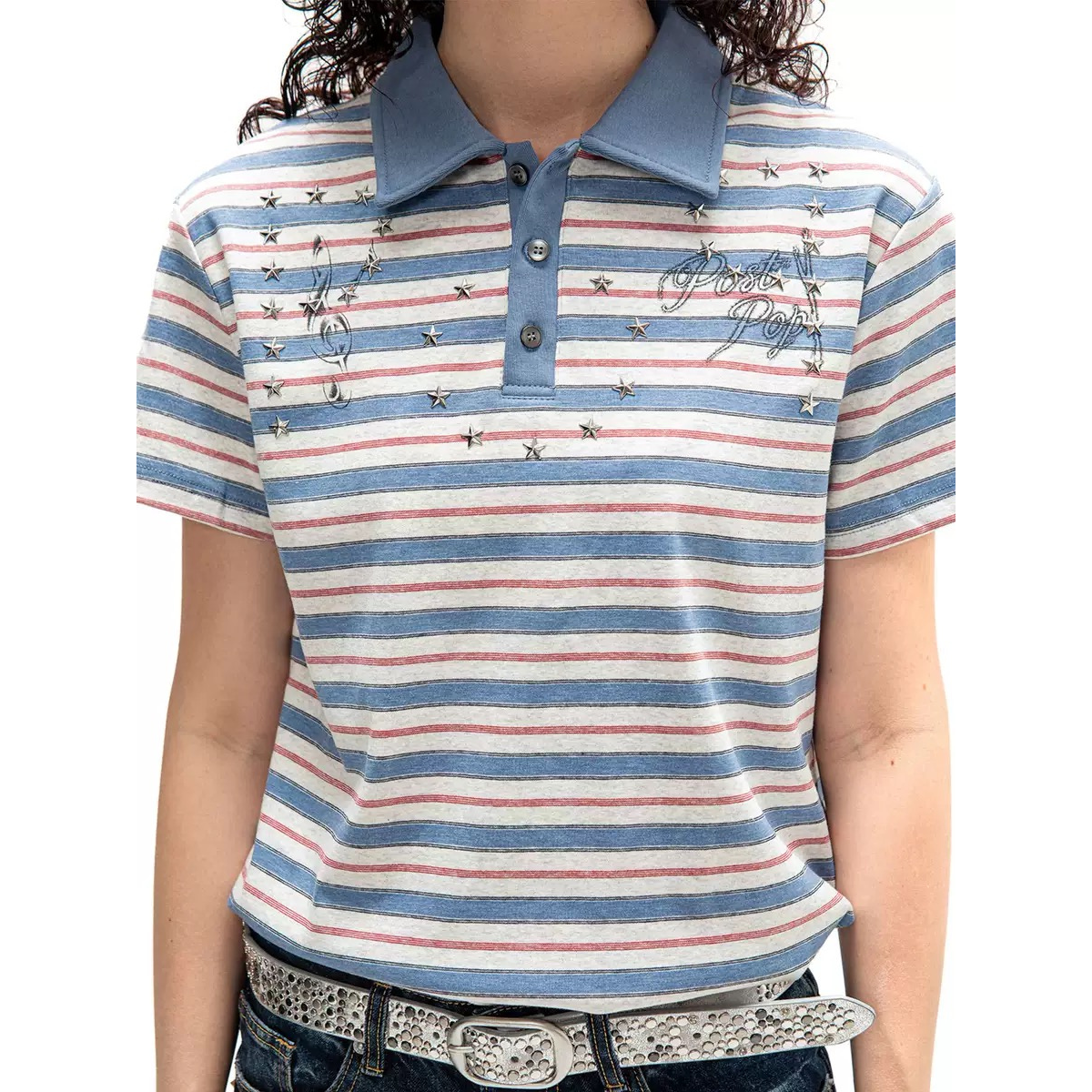 Unisex's Striped Polo Shirt
