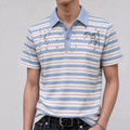 Unisex's Striped Polo Shirt