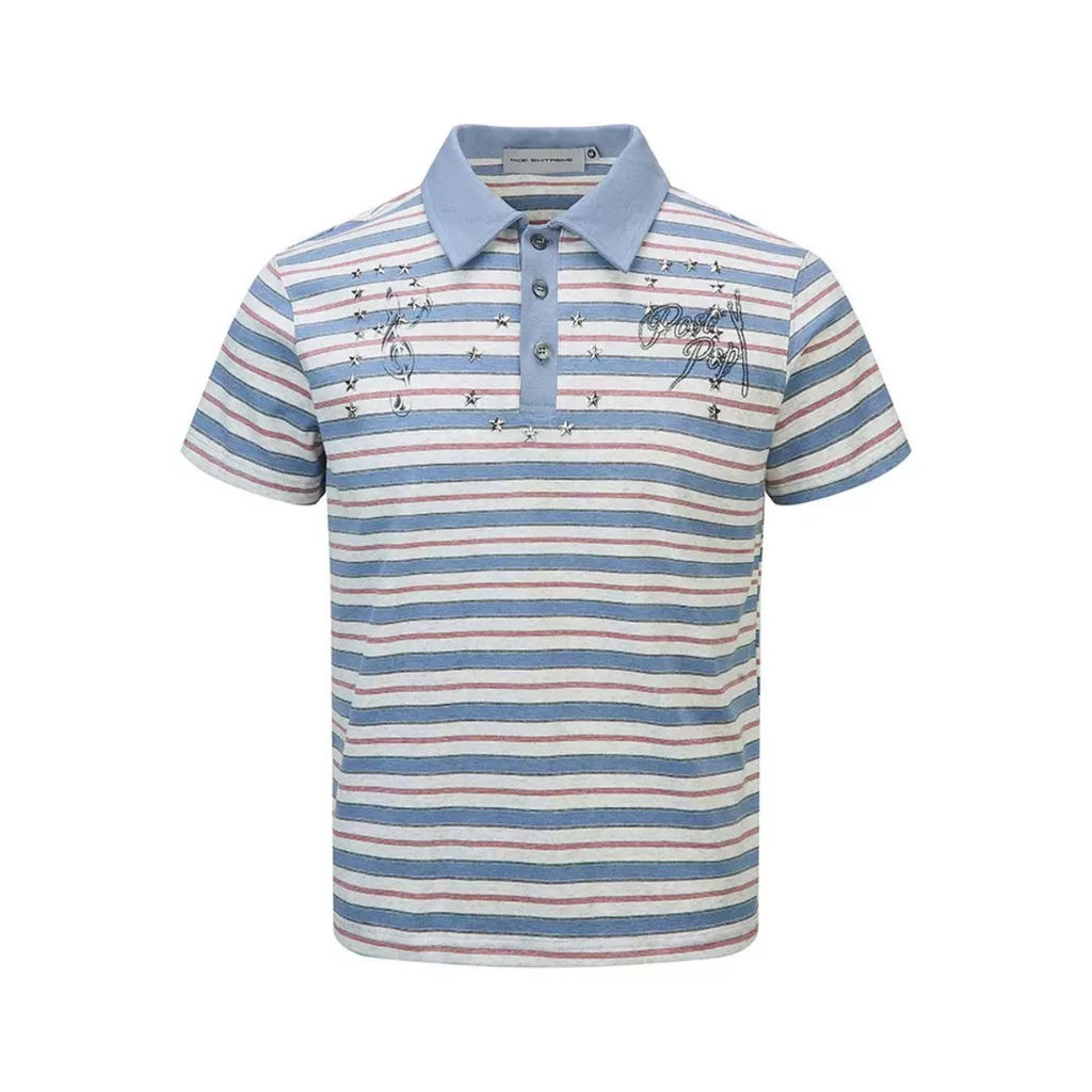 Unisex's Striped Polo Shirt