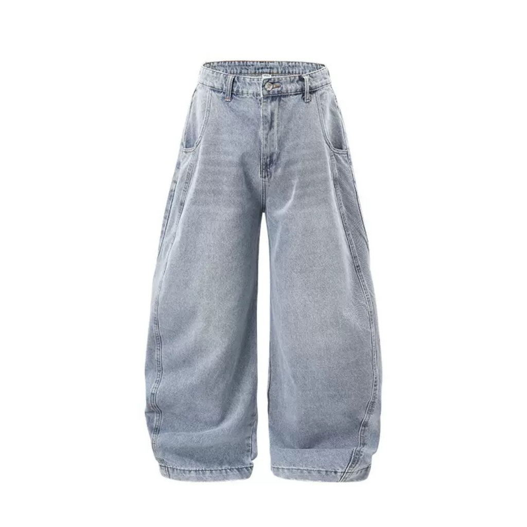 Wide Leg Denim Pants