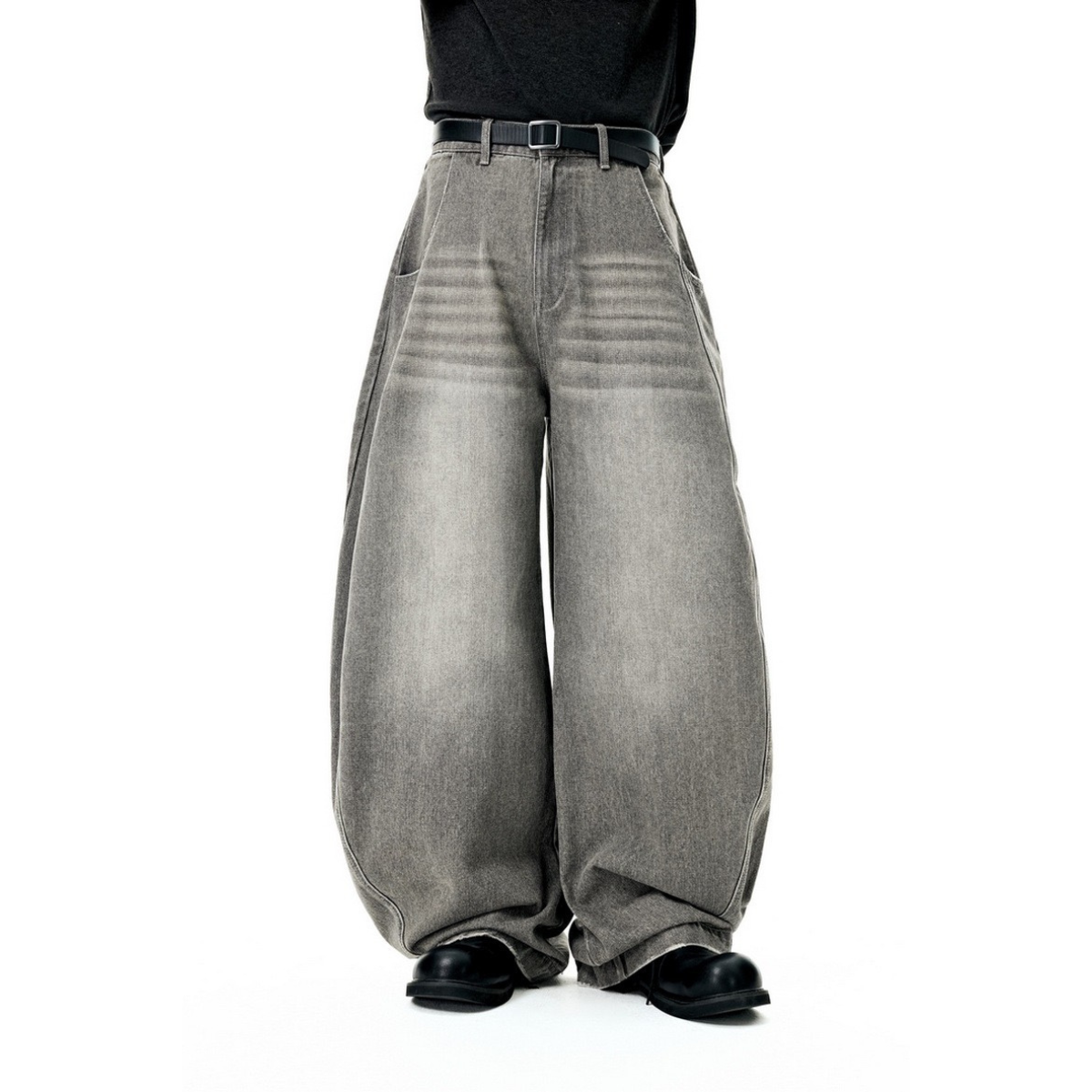 Wide Leg Denim Pants