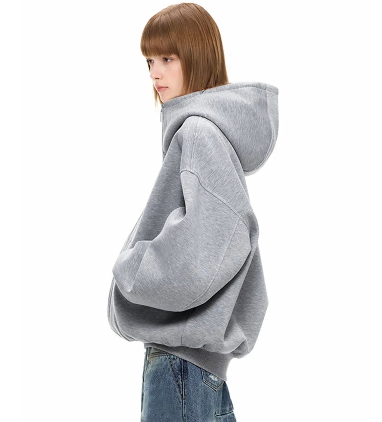 Oversized Drop-Shoulder Hoodie