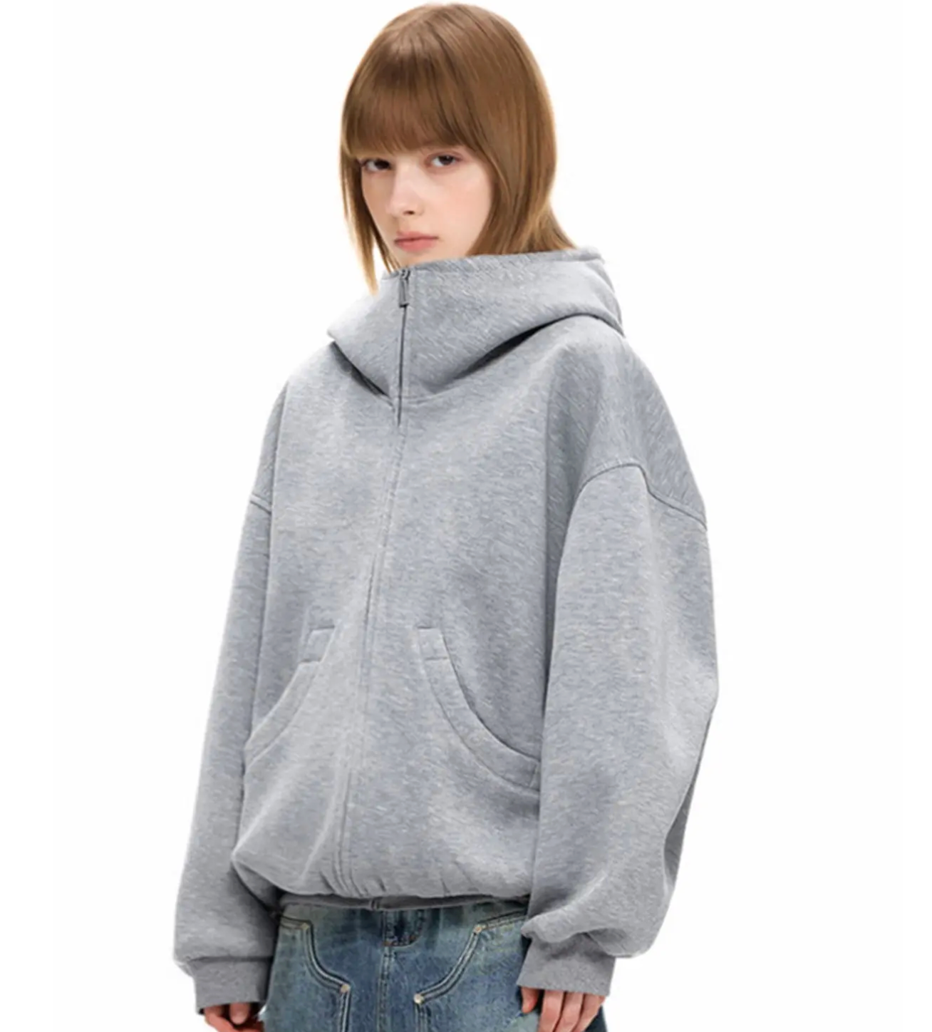 Oversized Drop-Shoulder Hoodie