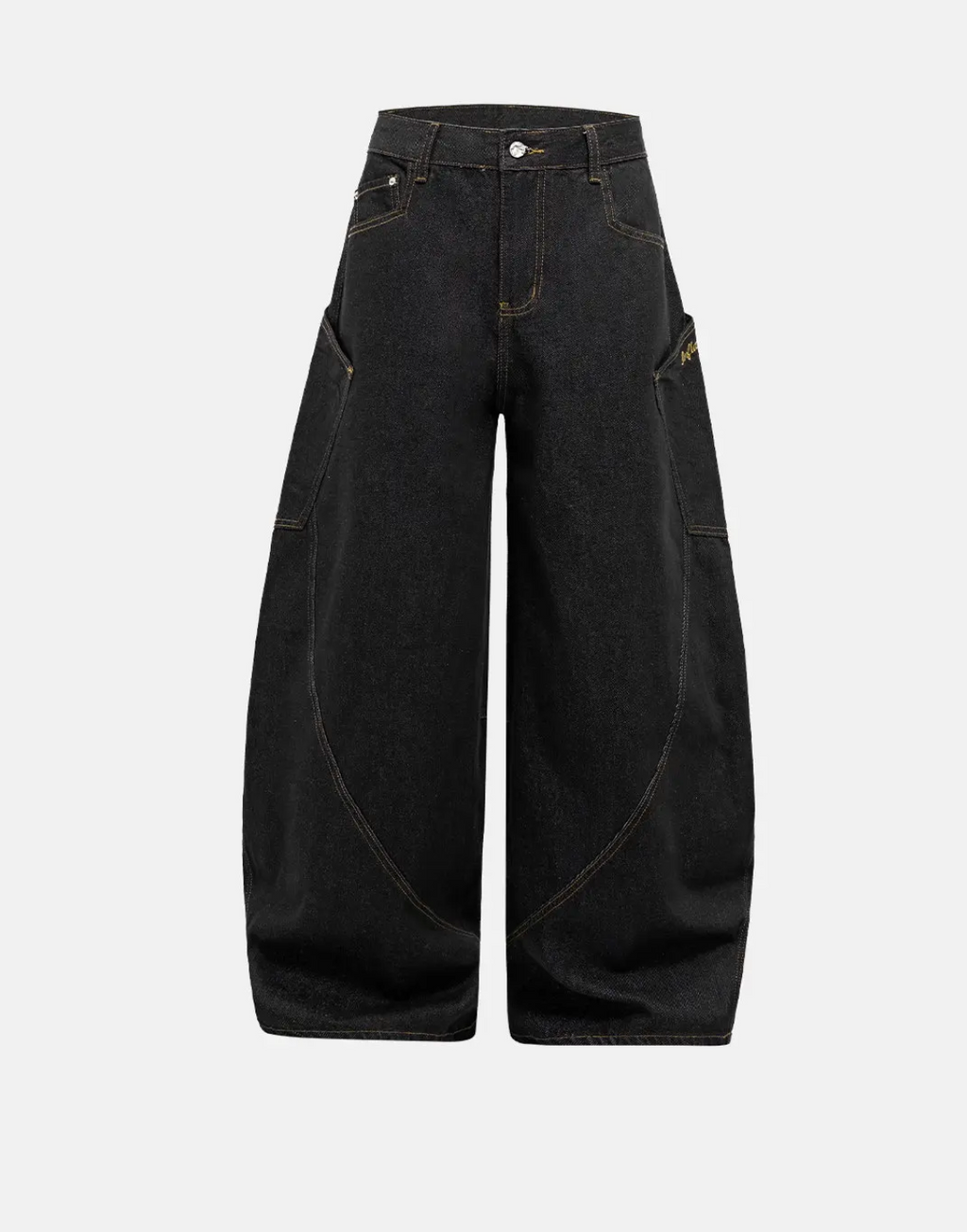 Wide Leg Dark Denim Jeans