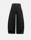 Wide Leg Dark Denim Jeans