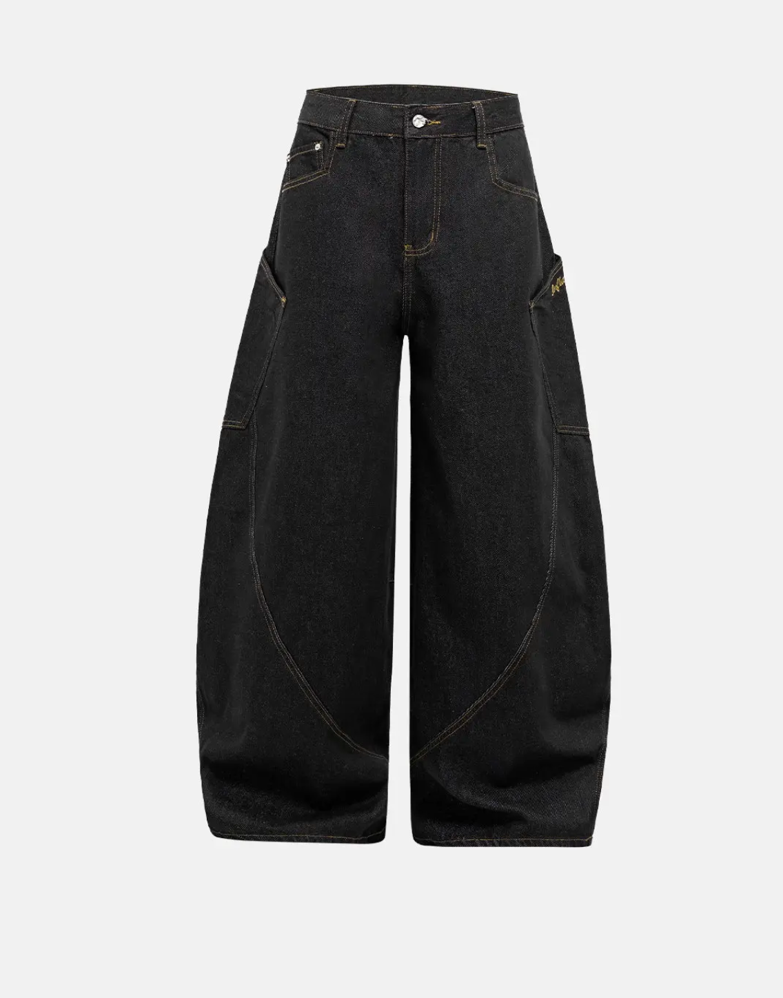 Wide Leg Dark Denim Jeans
