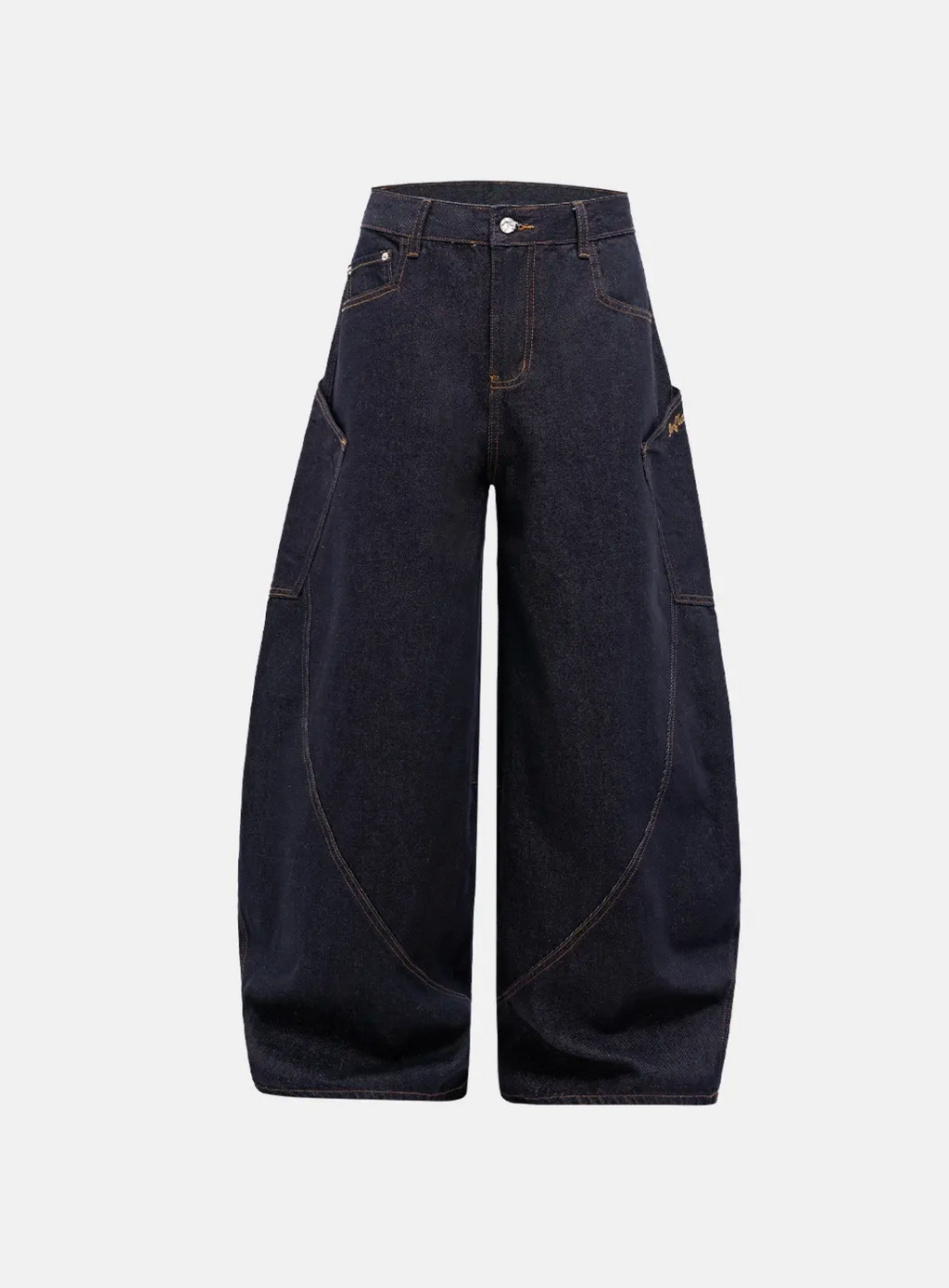 Wide Leg Dark Denim Jeans
