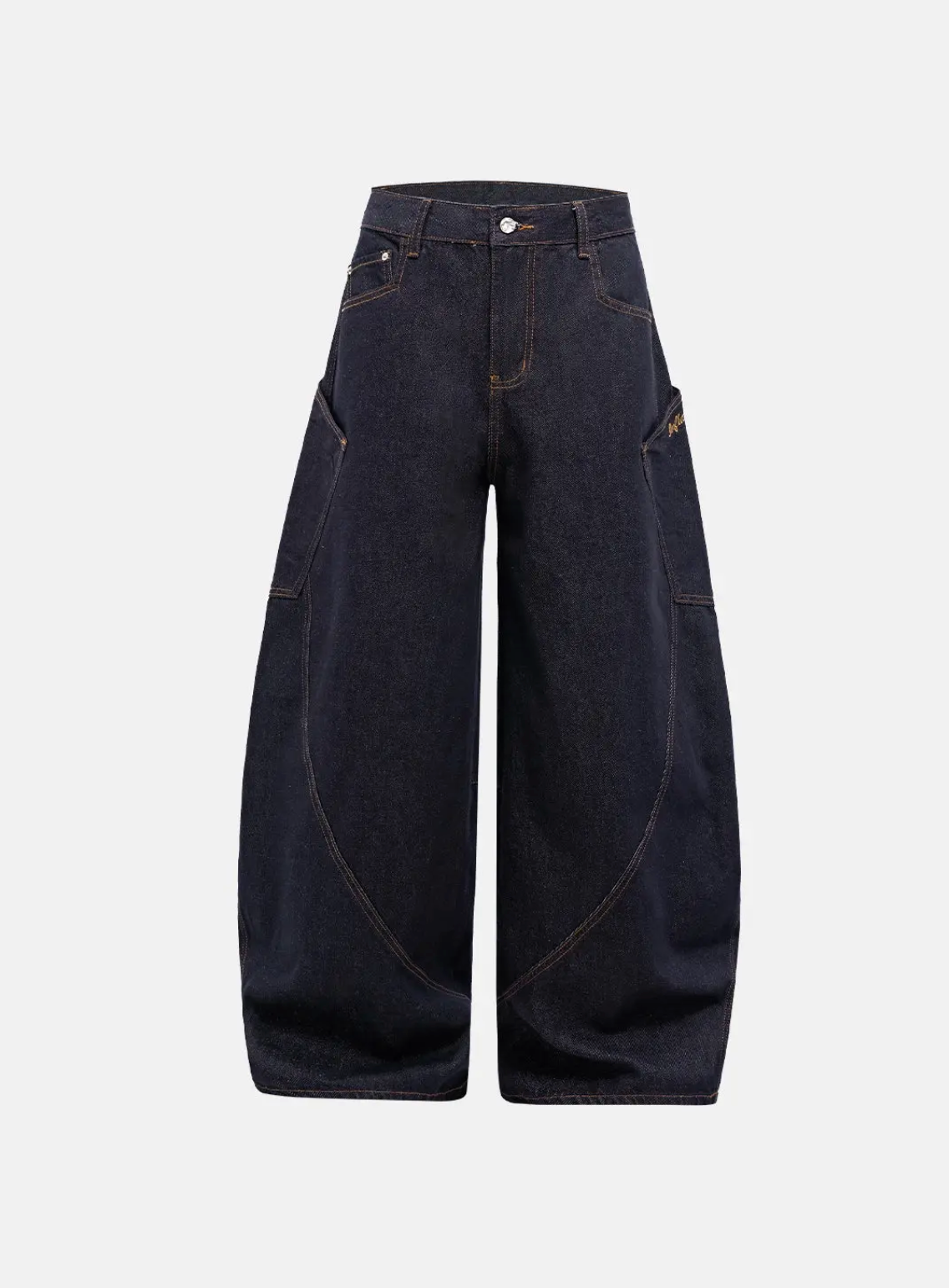 Wide Leg Dark Denim Jeans