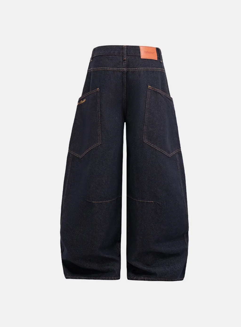 Wide Leg Dark Denim Jeans