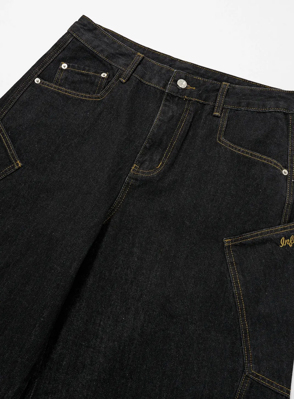 Wide Leg Dark Denim Jeans