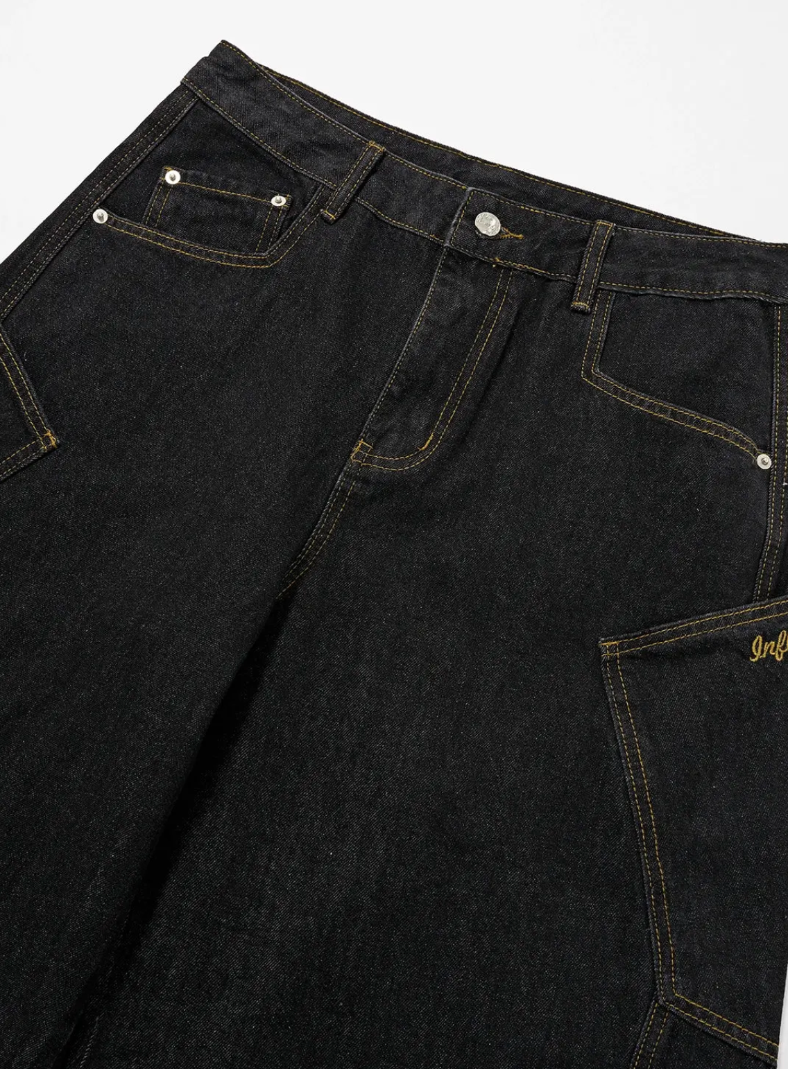 Wide Leg Dark Denim Jeans